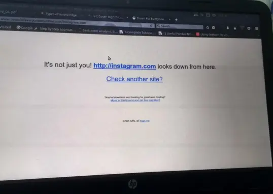 instagram down — IN news