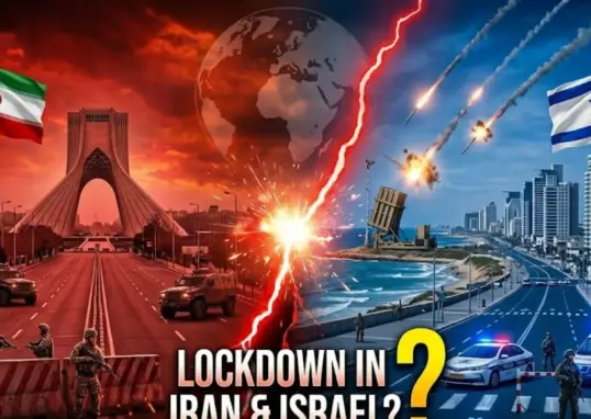 iran israel war lockdown — IN news