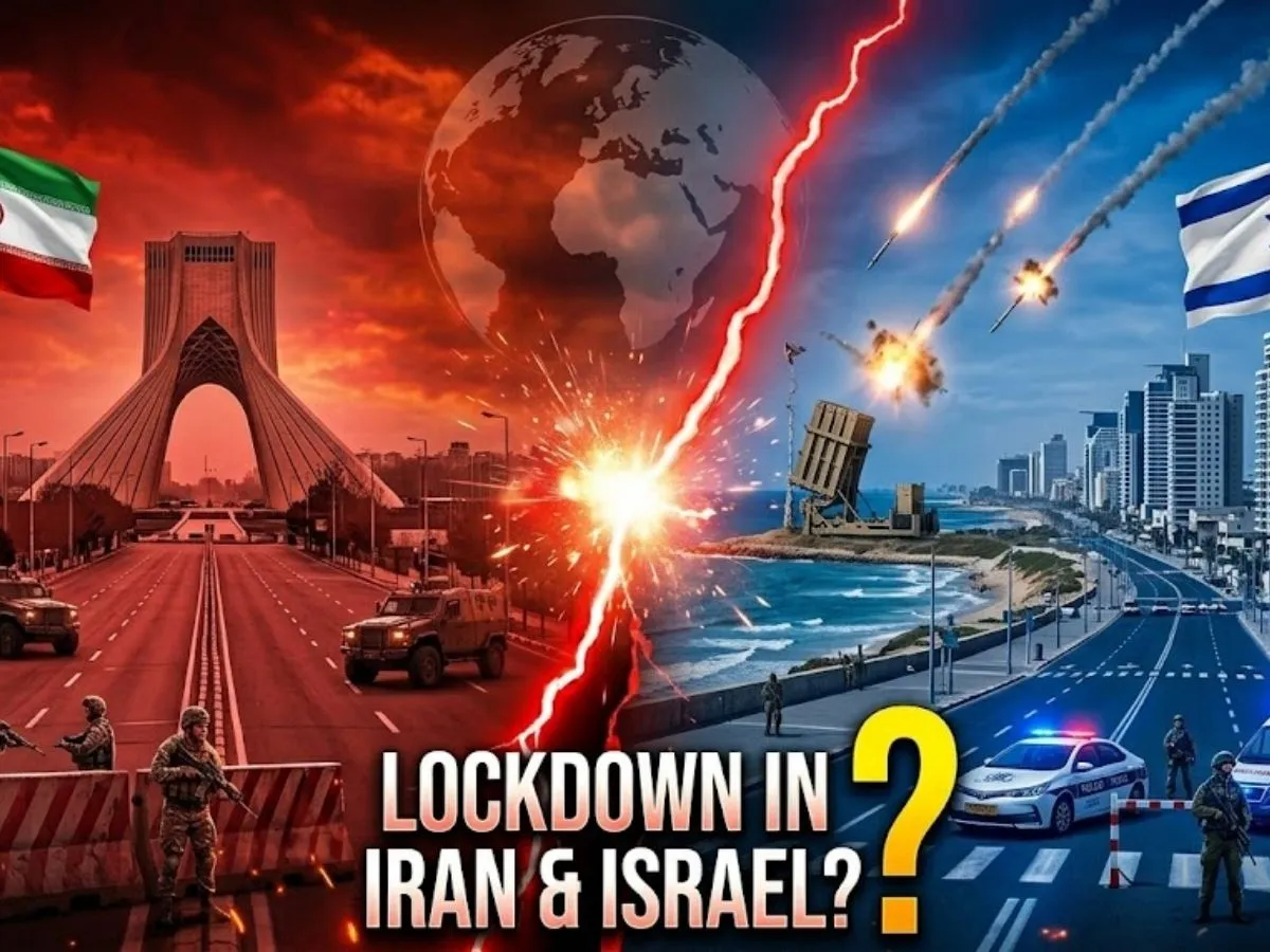 iran israel war lockdown — IN news