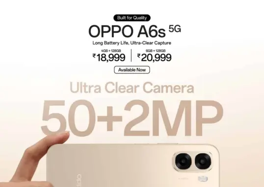 oppo a6s 5g — IN news