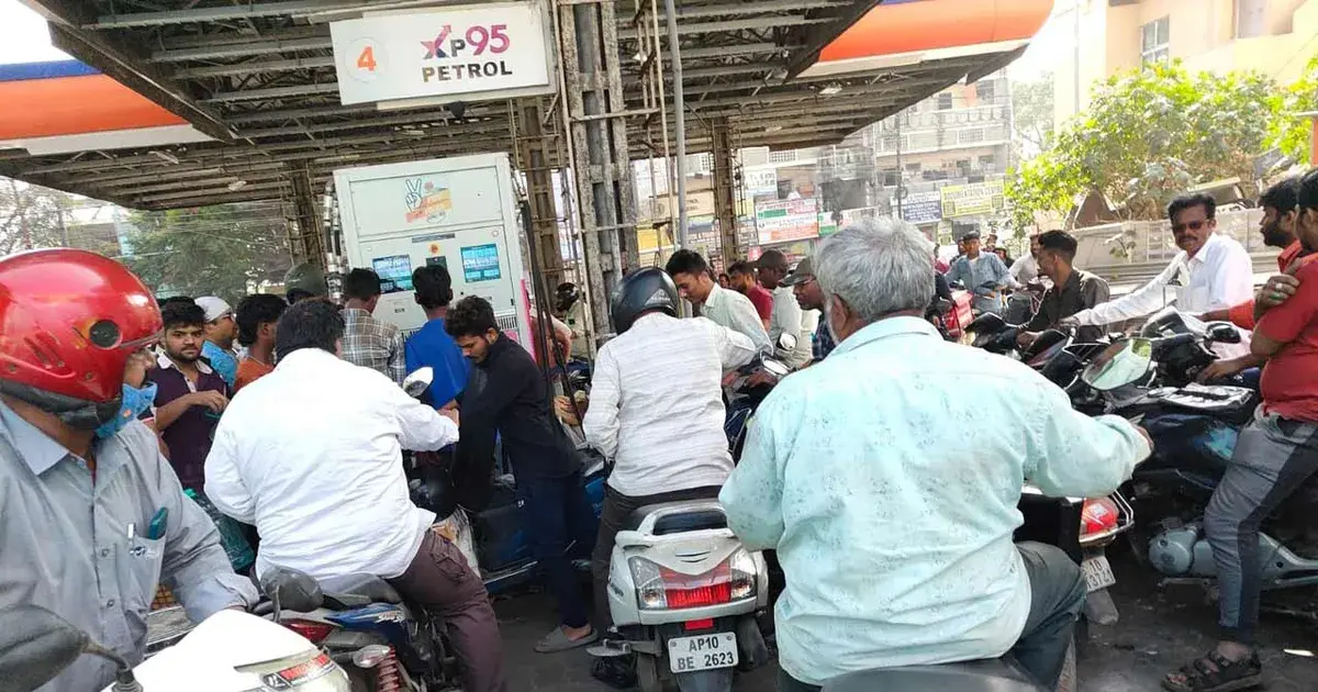 petrol shortage in hyderabad — IN news