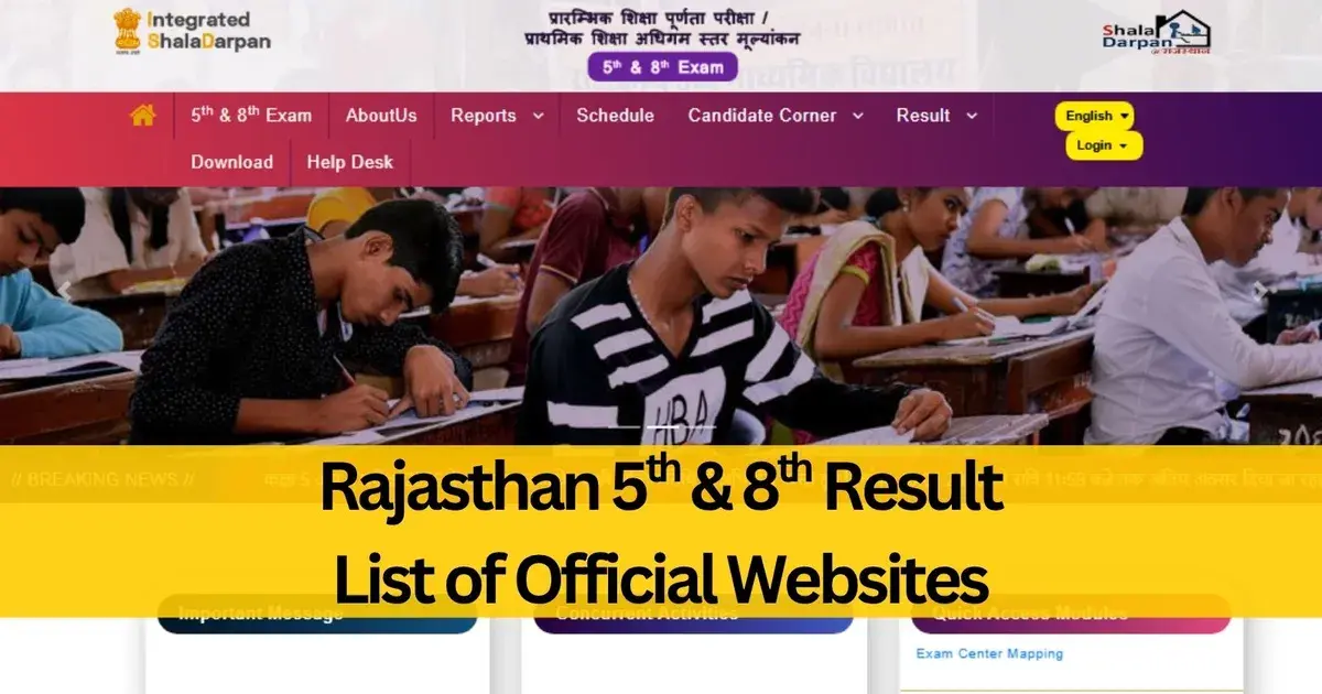 rbse 8th result 2026 — IN news