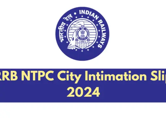 rrb ntpc city intimation — IN news