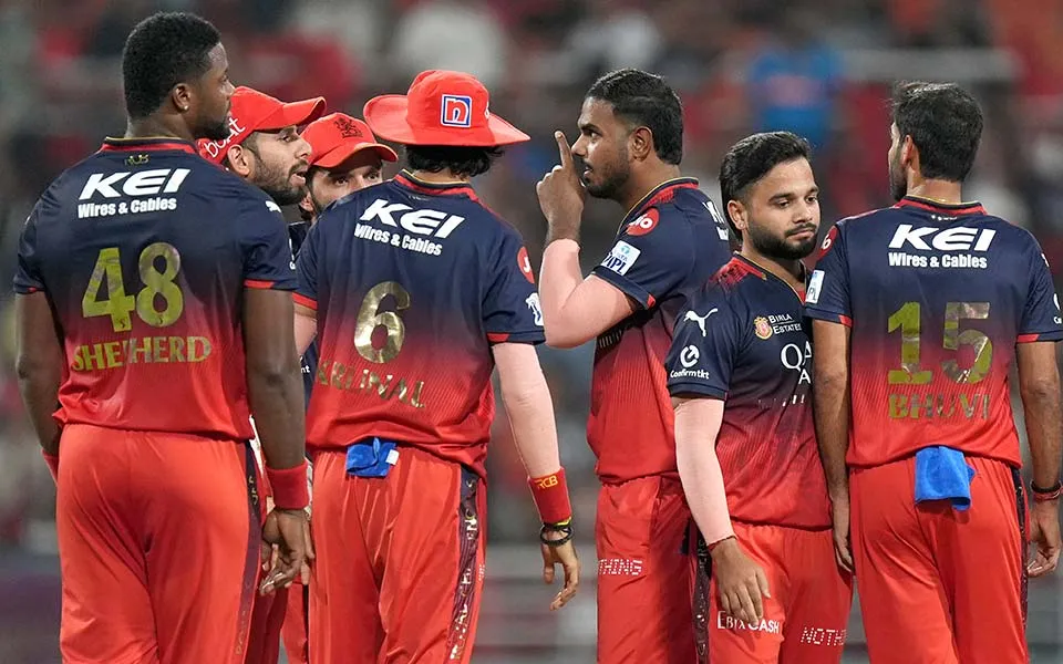 sunrisers hyderabad vs royal challengers bengaluru standings — IN news