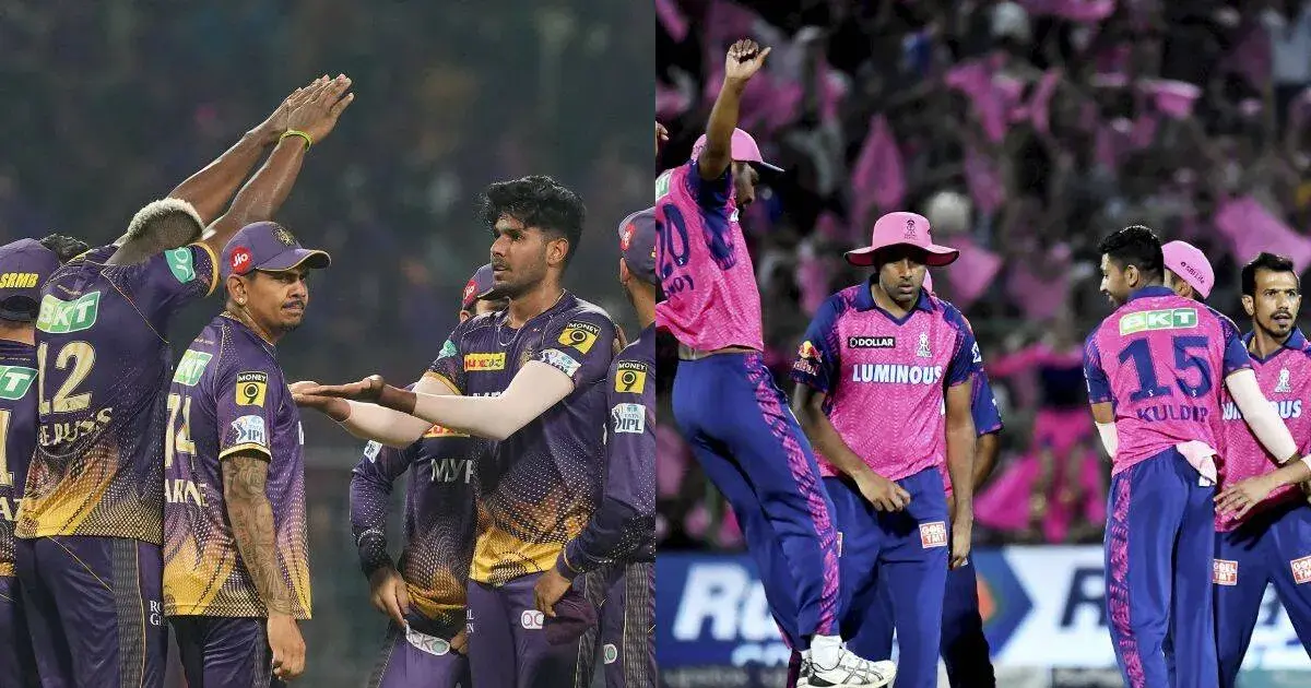 rajasthan royals vs kolkata knight riders standings — IN news
