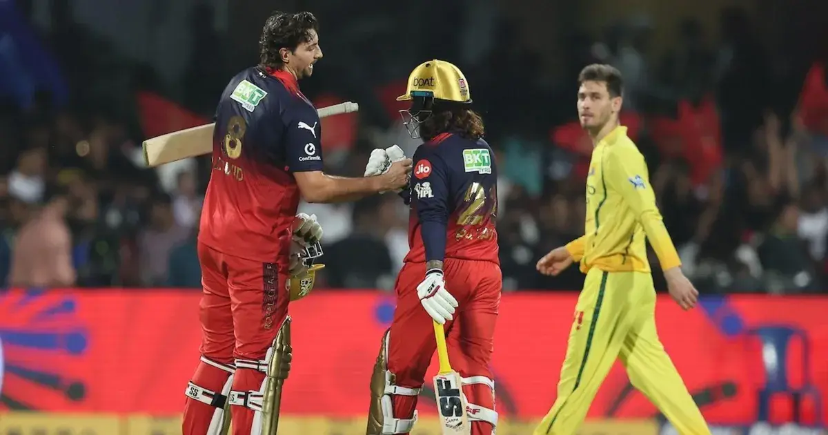 royal challengers bengaluru vs chennai super kings standings — IN news
