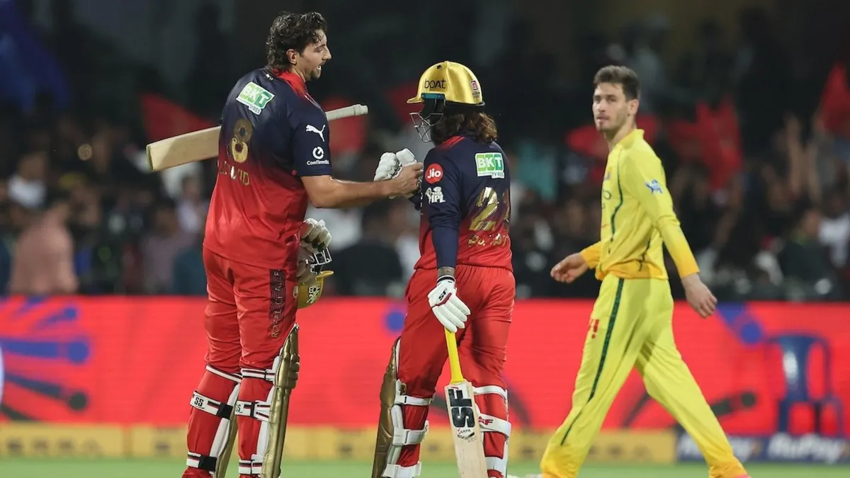 royal challengers bengaluru vs chennai super kings standings — IN news