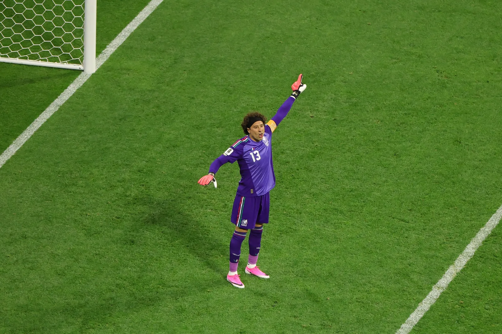 Guillermo Ochoa #13 of Mexico during the Czechia v Mexico match.