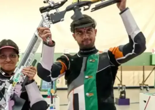 ISSF World Cup Hangzhou: Sonam Uttam Maskar, Himanshu Dhillon clinch bronze in 10m Air Rifle Mixed Team event