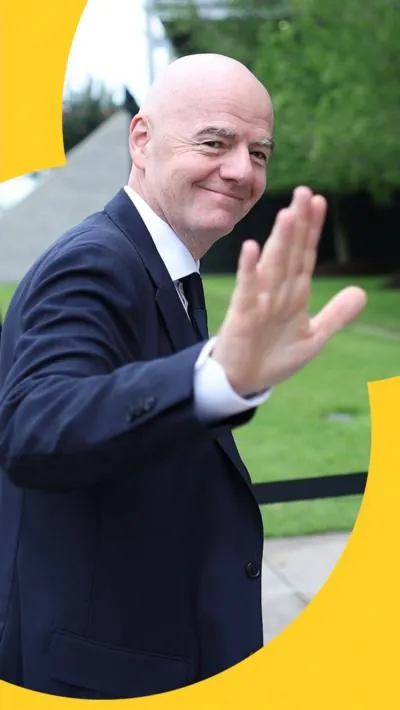 Gianni Infantino, President of FIFA, during the 2026 World Cup match between Portugal and DR Congo