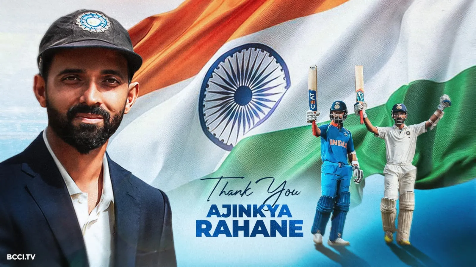 BCCI pays tribute to Ajinkya Rahane's distinguished international career