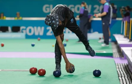 Diza Mphotho during his men’s singles loss to Jason Greenslade