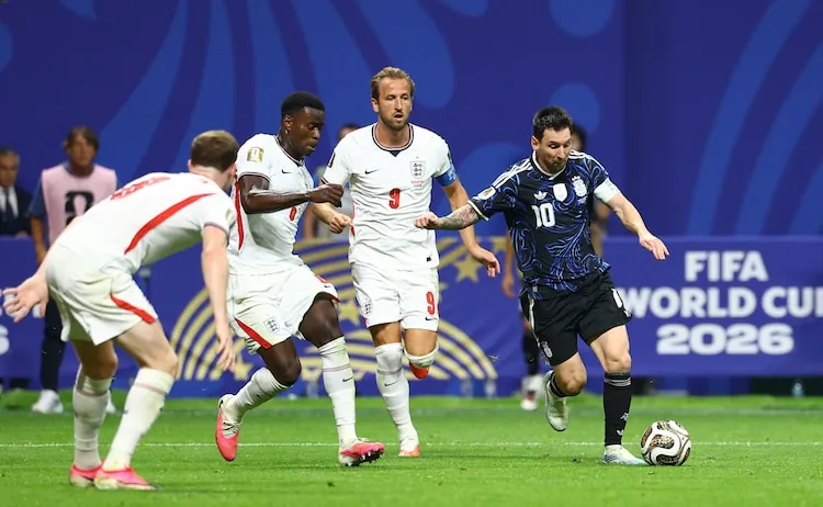 Messi's shift in playing style pushed England completely off the game. (Photo